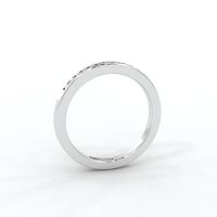 Stacker Ring with Diamonds in Channel