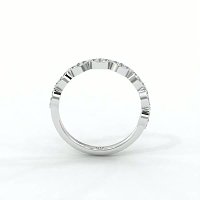 Marquise Shaped Natural Diamond Stacker Ring 0.20cts Total Weight