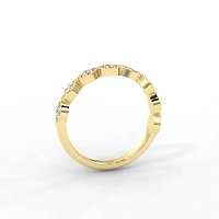 Fancy Shaped Set Stacker Ring