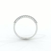 Thin Natural Diamond Stacker Ring 0.12cts Total Weight