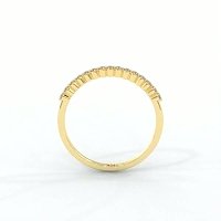 Thin Natural Diamond Stacker Ring 0.12cts Total Weight