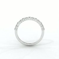 Claw Set Stacker Wedding Ring with Natural Diamonds 0.15ct Total Weight