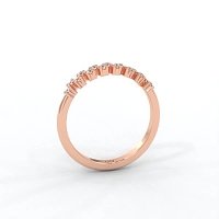 Cluster Claw Set Stacker Ring