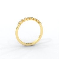 Cluster Claw Set Stacker Ring