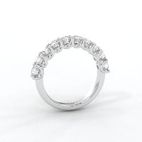 Stacker Ring with U-shaped Prong Setting