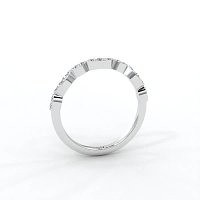 Marquise Shaped Stacker Ring