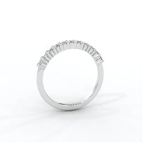 Stacker Ring with Shared Claws Diamonds of 0.24cts