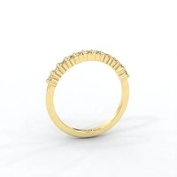 Stacker Ring with Shared Claws Diamonds of 0.24cts
