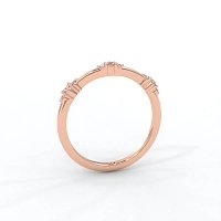 Cluster with 3 Diamonds Stacker Ring