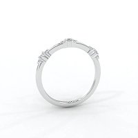 Cluster with 3 Diamonds Stacker Ring