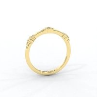 Cluster with 3 Diamonds Stacker Ring