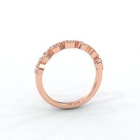 Pear Shaped Stacker Ring