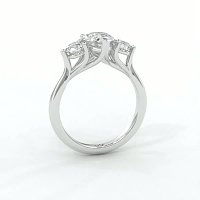 Dalia 3 Stones Round