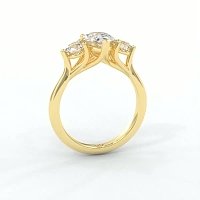Dalia 3 Stones Round