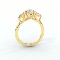 Dalia 3 Stones Oval