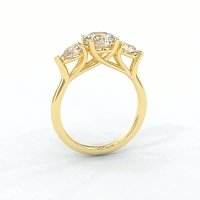 Dalia 3 Stones Pear