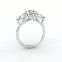 Dalia 3 Stones Pear