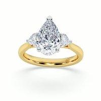 3 Stones Engagement Ring with IGI LG Diamonds 2.63ct Total Weight