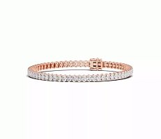 Tennis Bracelet with Vertical Oval Lab Grown Diamonds 6cts Total Weight