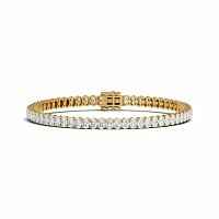 Tennis Bracelet with Vertical Oval Lab Grown Diamonds 6cts Total Weight