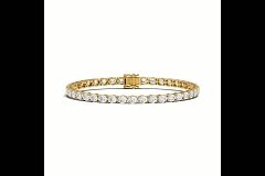 Tennis Bracelet with Horizontal Oval Lab Grown Diamonds 6cts Total Weight
