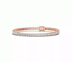 Tennis Bracelet with Vertical Oval Lab Grown Diamonds 5cts Total Weight