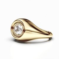 Signet Engagement Ring