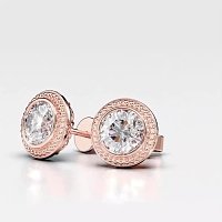 Sol Bezel Set Earrings