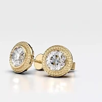 Sol Bezel Set Earrings