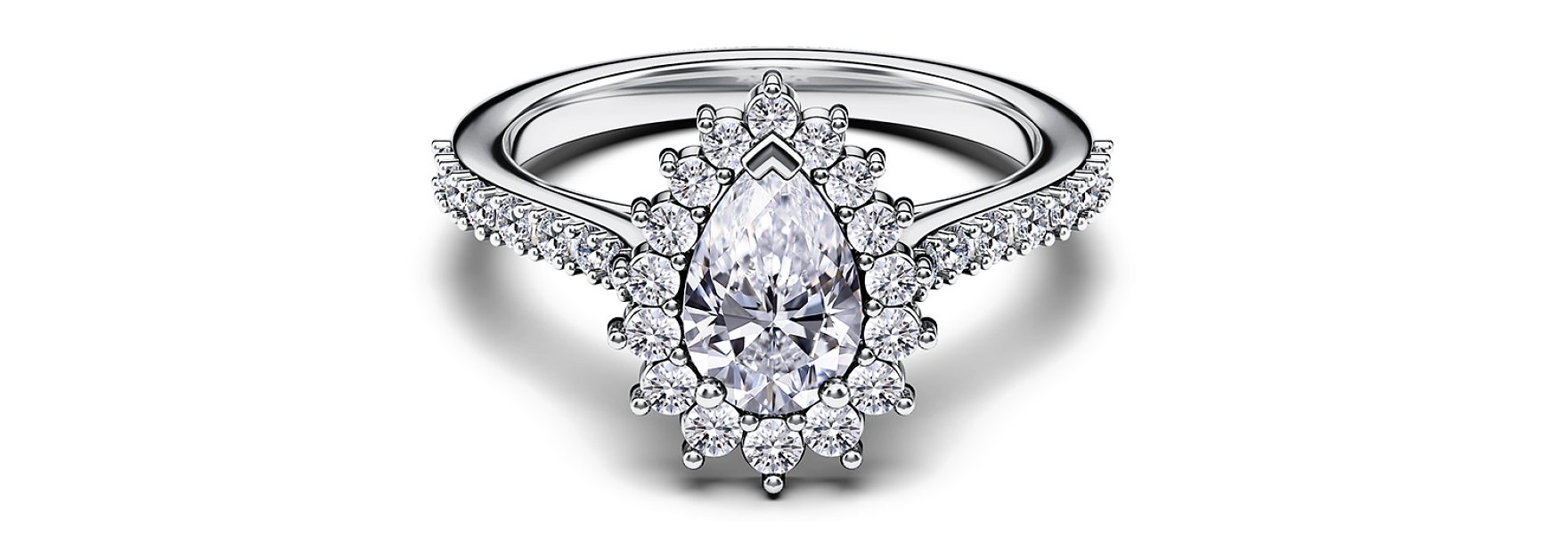 Halo Engagement Ring: the day-star brilliance on your finger